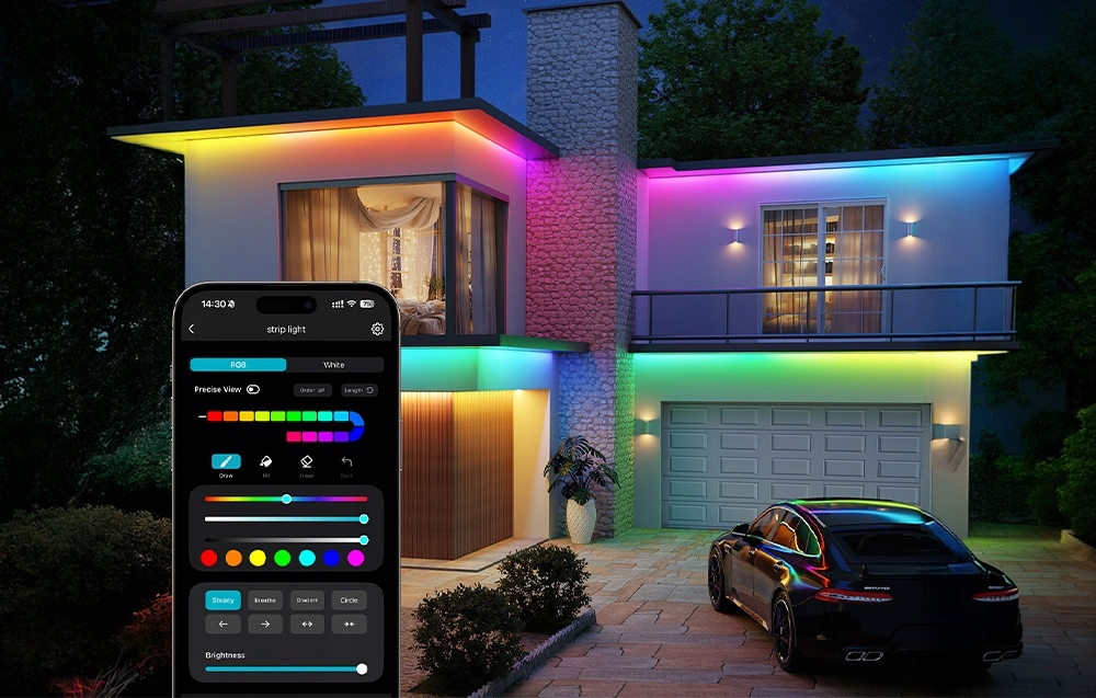 Lepro SW16 išmanioji LED juosta atspari vandeniui lauko RGB 6m LightGPM belsilt Lepro SW1 6 išmanioji LED juosta atspari vandeniui lauko RGB 6m LightGPM