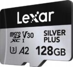 Lexar 128GB microSDXC Professional Silver Plus UHS I A2 V30 U3 4K