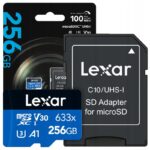 Lexar 633x kortelė atminties Micro Sdxc 256GB Class 10 UHS I U3 V30 A1