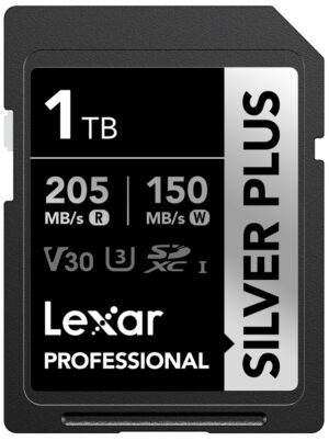 Lexar Sdxc Professional Silver Plus 1TB R205MB  s W150MB  s U3 V30 UHS I