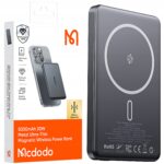 Mcdodo greitas išorinė baterija magnetinis 5000MAH 15 W USB C Išorinė baterija kelioninis