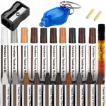 Medienos ir laminato remonto rinkinys su UV laku 27 dalys