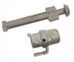 Mercedes W124 S124 ir W201 kairiųjų priekinių durų spynos remonto komplektas 448 mm
