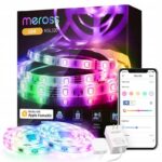 Meross Wi Fi LED RGB rinkinys 2X 5M Homekit programėlė Ledy RGB spalvota