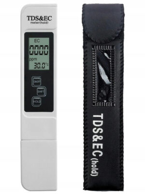 Skaitmeninis TDS ir EC matuoklis 3 viename su temperatūra 09999 ppm vandens filtrams ir akvariumams