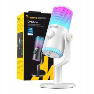 Mikrofonas Maono DM30RGB žaidimų skirta kompiuteriui studijinis dinaminis USB 35mm
