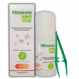 Moskine 2in1 priemonė erkėms šalinti su pincetu 9 ml