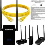 N300 WiFi signalo stiprintuvas 300 Mbps su LAN ir išorinėmis antenomis