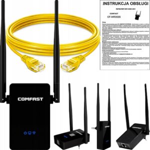 N300 WiFi signalo stiprintuvas 300 Mbps su LAN ir išorinėmis antenomis