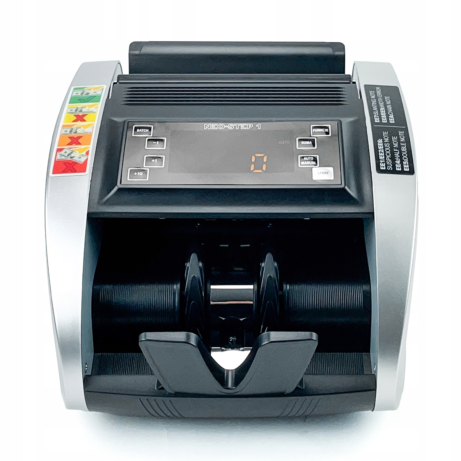 NEOSTEP 1 banknotų skaičiavimo aparatas 1000 banknotųmin UV MG ir IR belsilt NEO STEP 1 banknotų skaičiavimo aparatas 1000 banknotųmin UV MG ir IR