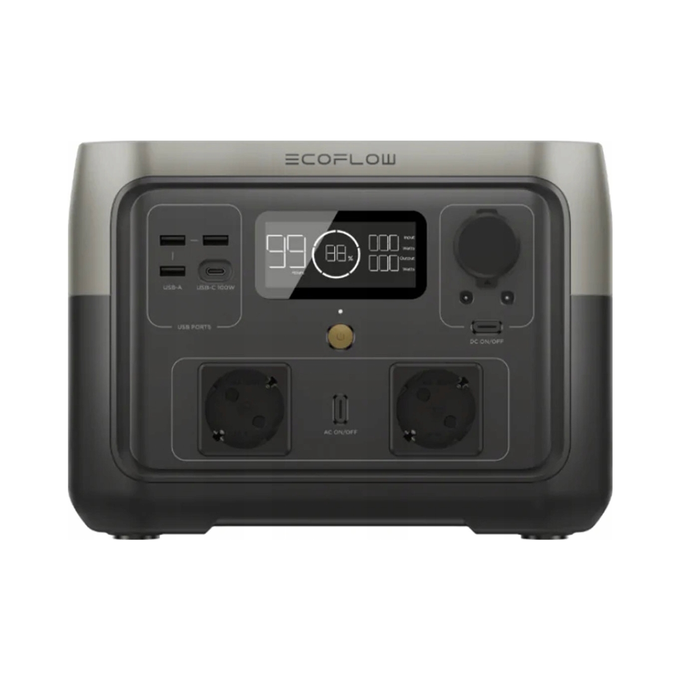 Nešiojama Stotelė maitinimo EcoFlow River 2 max 512Wh XBoost 1000 W USBC AC belsilt Nešiojama Stotelė maitinimo EcoFlow River 2 max 512Wh X Boost 1000 W USB C AC