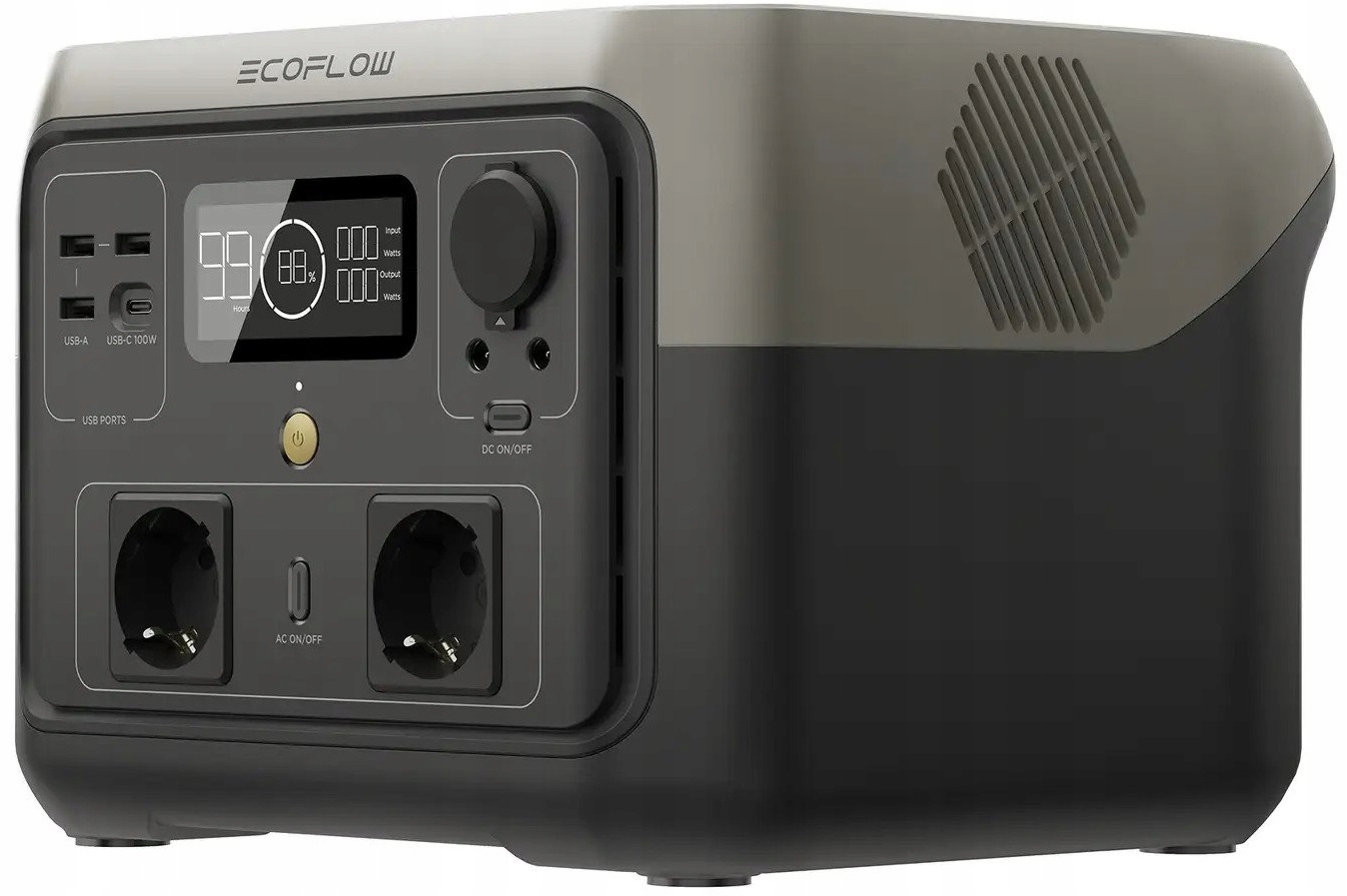 Nešiojama Stotelė maitinimo EcoFlow River 2 max 512Wh XBoost 1000 W USBC AC belsilt Nešiojama Stotelė maitinimo EcoFlow River 2 max 512Wh X Boost 1000 W USB C AC