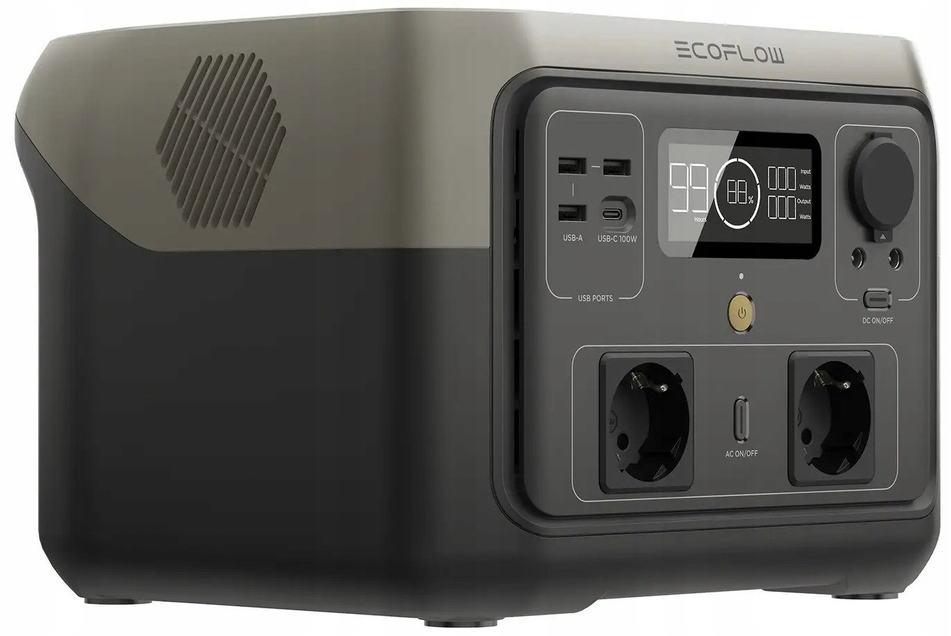 Nešiojama Stotelė maitinimo EcoFlow River 2 max 512Wh XBoost 1000 W USBC AC belsilt Nešiojama Stotelė maitinimo EcoFlow River 2 max 512Wh X Boost 1000 W USB C AC