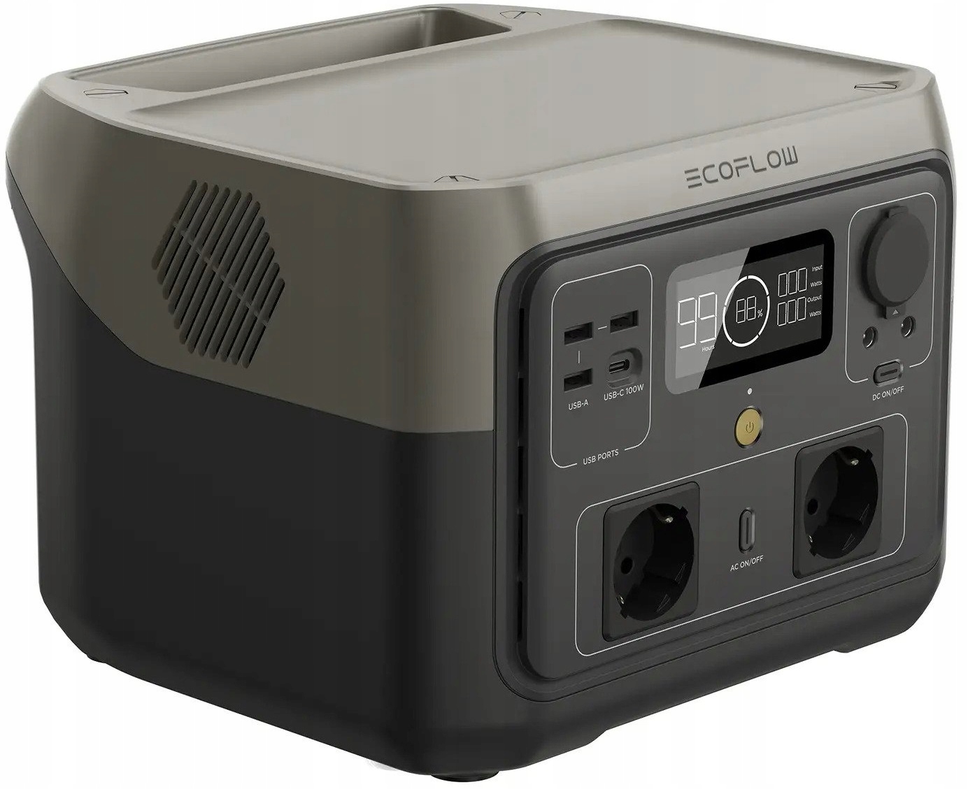 Nešiojama Stotelė maitinimo EcoFlow River 2 max 512Wh XBoost 1000 W USBC AC belsilt Nešiojama Stotelė maitinimo EcoFlow River 2 max 512Wh X Boost 1000 W USB C AC