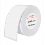 NIIMBOT 110 vnt Daugiafunkcis Etiketės lipdukai Terminės balti 25X60 MM
