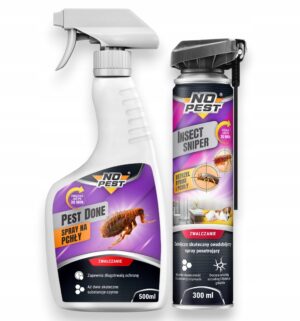 NO PEST 2 viename rinkinys nuo blusų Pest Done 500 ml ir Insect Sniper 300 ml