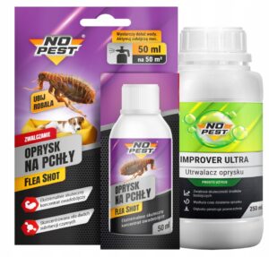 NO PEST Flea Shot koncentratas su purškimo adjuvantu nuo blusų