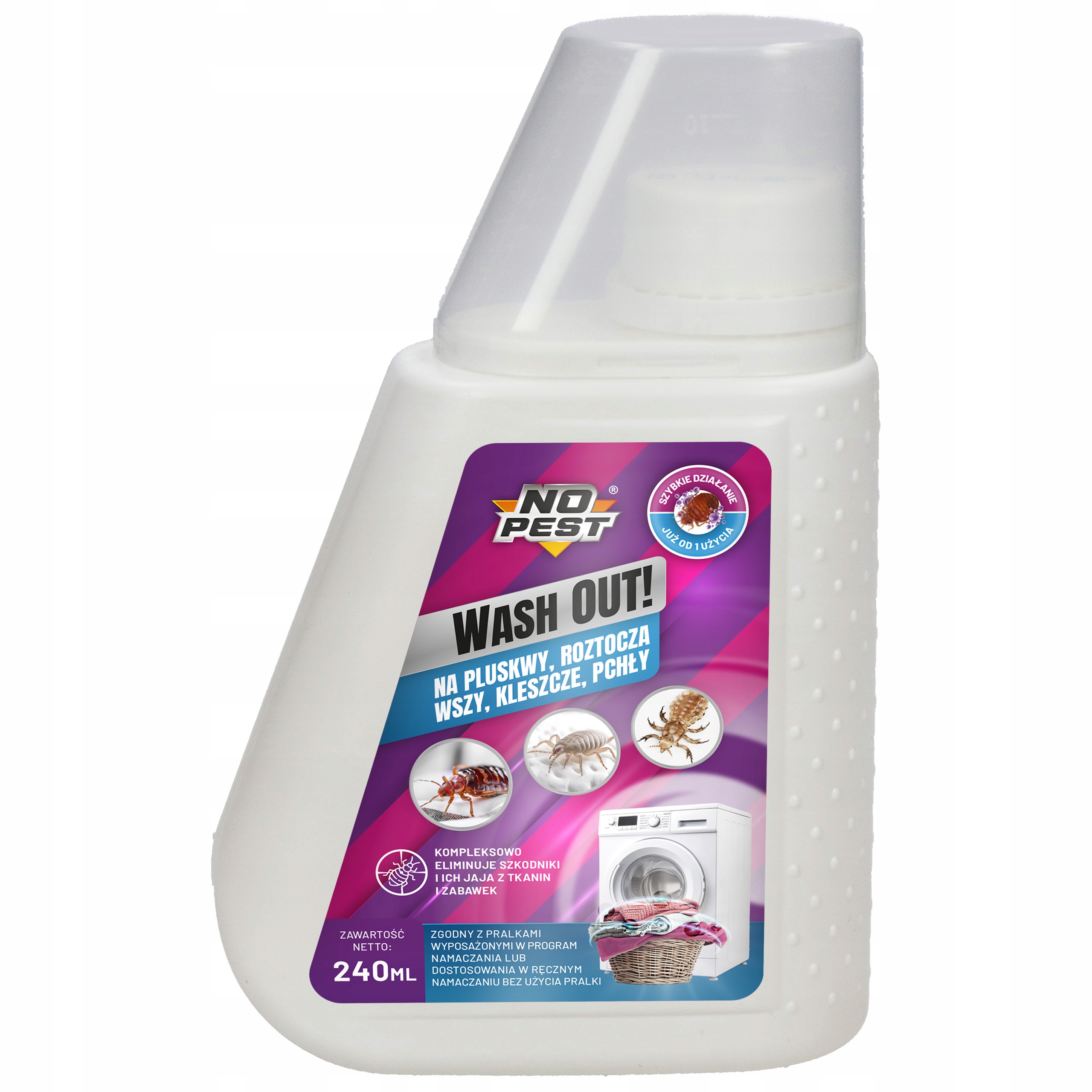 NO PEST Wash Out skalbimo priedas nuo blusų ir kitų parazitų 240 ml belsilt NO PEST Wash Out skalbimo priedas nuo blusų ir kitų parazitų 240 ml