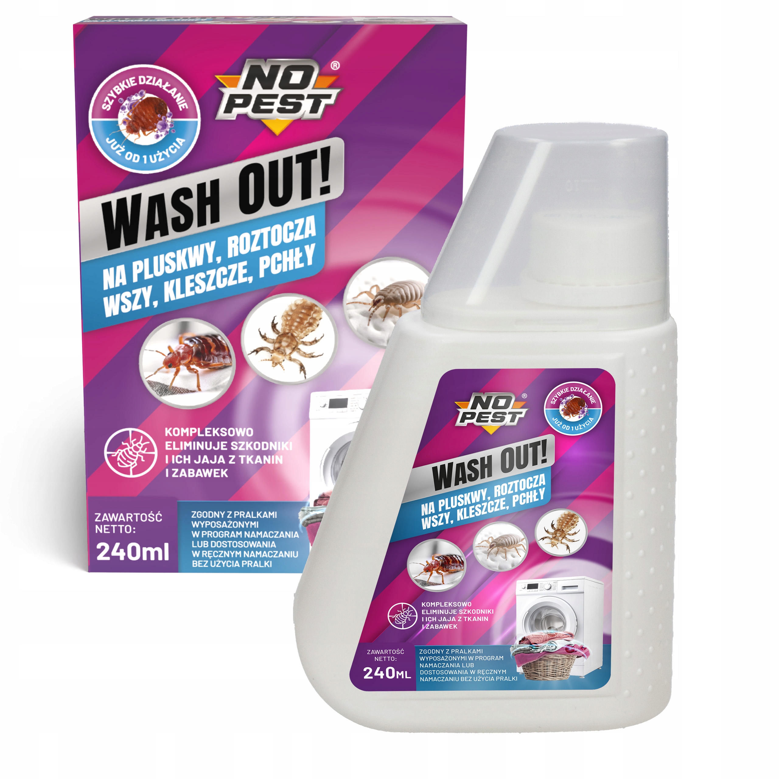 NO PEST Wash Out skalbimo priedas nuo blusų ir kitų parazitų 240 ml belsilt NO PEST Wash Out skalbimo priedas nuo blusų ir kitų parazitų 240 ml