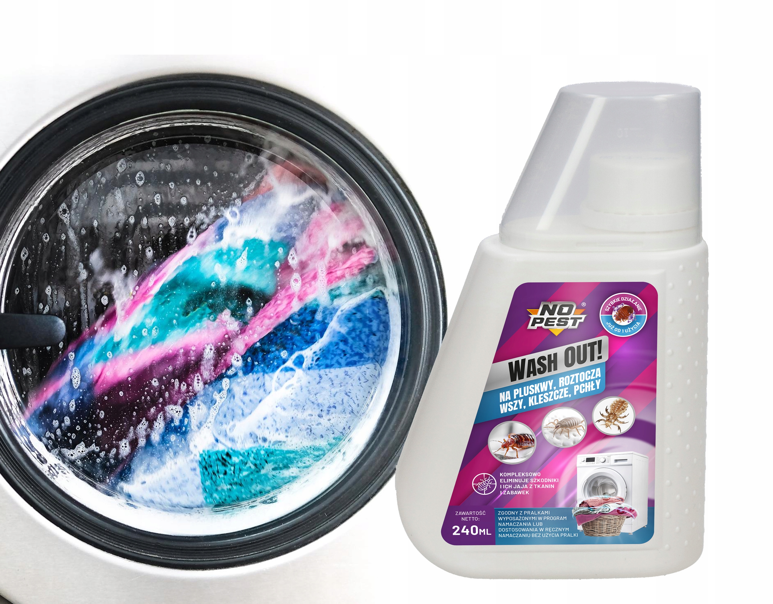 NO PEST Wash Out skalbimo priedas nuo blusų ir kitų parazitų 240 ml belsilt NO PEST Wash Out skalbimo priedas nuo blusų ir kitų parazitų 240 ml