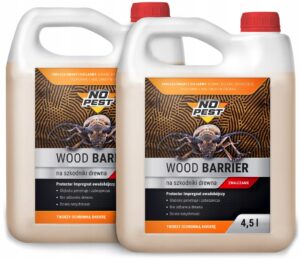No Pest Wood Barrier 2 × 45 l priemonių nuo kinivarpų rinkinys