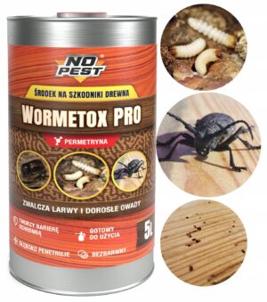 No Pest Wormetox Pro 5 l medienos impregnantas nuo kinivarpų