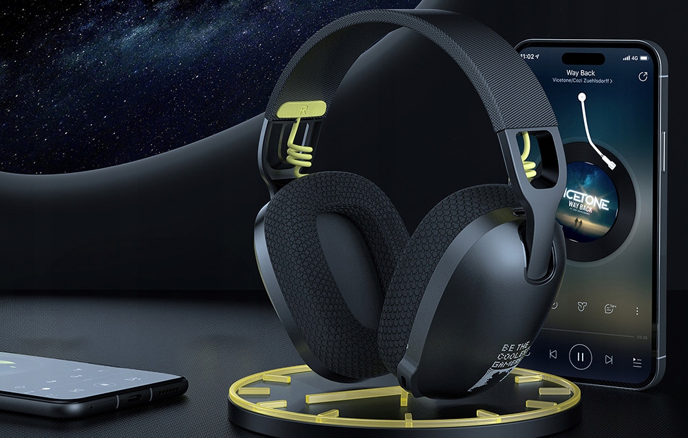 ONIKUMA B2 belaidės prekės ausinės Žaidimų 7.1 siųstuvas 2.4GHz BT 5.3 USB