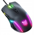 ONIKUMA CW905 Pelė Pelė Žaidimų laidinė 7 RGB juoda  USB kabelis
