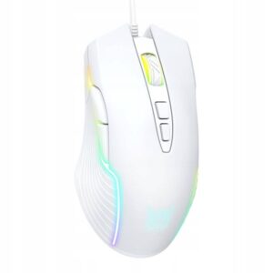 ONIKUMA CW905 Pelė Žaidimų laidinė 6 Dpi 7 Mygtukai LED balta  USB kabelis
