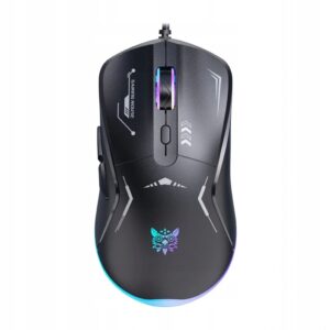 ONIKUMA CW917 Pelė Žaidimų laidinė 3600 Dpi RGB 6 Mygtukai juoda  USB kabelis