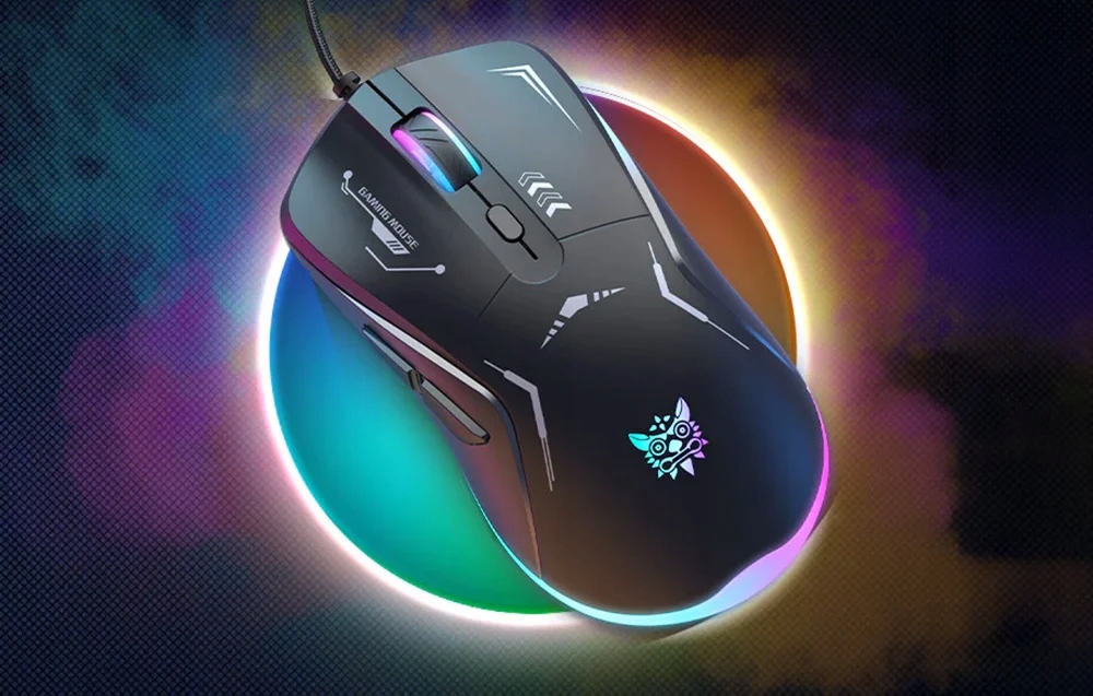 ONIKUMA CW917 Pelė Žaidimų laidinė 3600 Dpi RGB 6 Mygtukai juoda USB kabelis belsilt ONIKUMA CW917 Pelė Žaidimų laidinė 3600 Dpi RGB 6 Mygtukai juoda USB kabelis