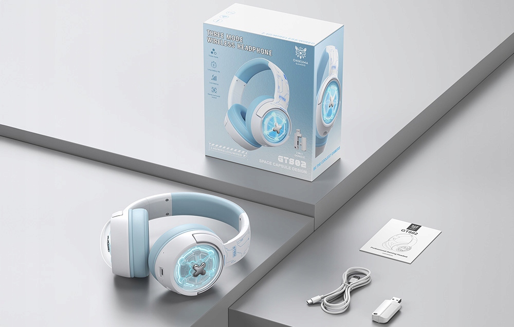 ONIKUMA GT802 ausinės Žaidimų belaidės prekės Ant ausų dedamos Bluetooth 5.4