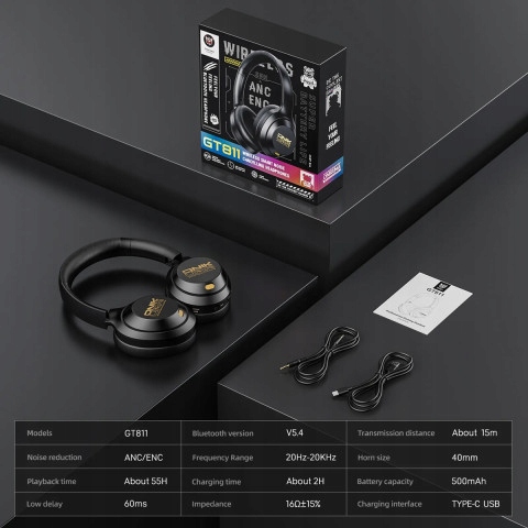 ONIKUMA GT811 belaidis rinkinys Bluetooth Anc