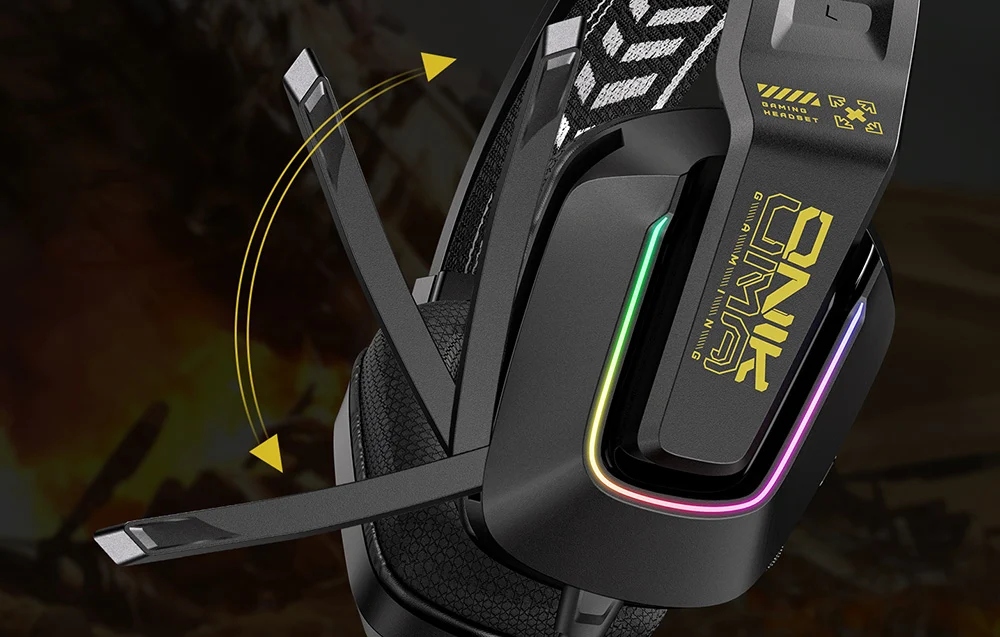 ONIKUMA X13 laidinės ausinės Žaidimų RGB mikrofonas 50mm Jack 35 USB belsilt ONIKUMA X13 laidinės ausinės Žaidimų RGB mikrofonas 50mm Jack 35 USB