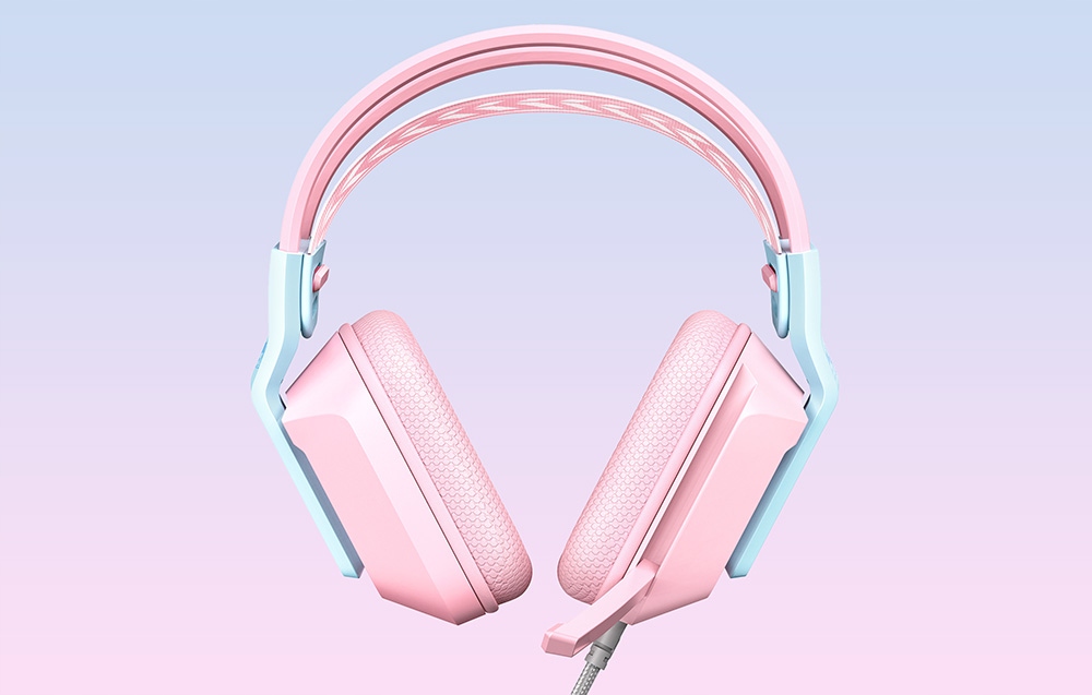 ONIKUMA X13 laidinės ausinės Žaidimų RGB mikrofonas Jack 35 USB rožiniai belsilt ONIKUMA X13 laidinės ausinės Žaidimų RGB mikrofonas Jack 35 USB rožiniai