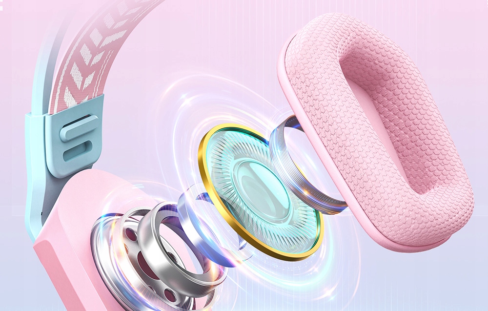 ONIKUMA X13 laidinės ausinės Žaidimų RGB mikrofonas Jack 35 USB rožiniai belsilt ONIKUMA X13 laidinės ausinės Žaidimų RGB mikrofonas Jack 35 USB rožiniai