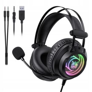 ONIKUMA X80 ausinės Žaidimų RGB Mažinimas triukšmo skirta Transliavimo USB