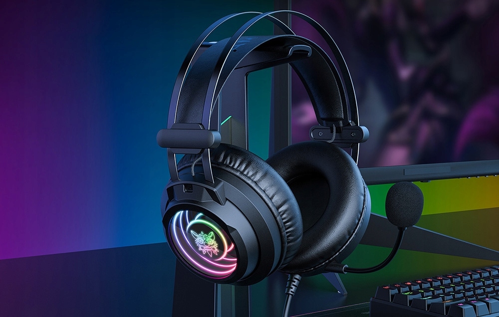 ONIKUMA X80 ausinės Žaidimų RGB Mažinimas triukšmo skirta Transliavimo USB belsilt ONIKUMA X80 ausinės Žaidimų RGB Mažinimas triukšmo skirta Transliavimo USB