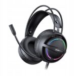 ONIKUMA X88 ausinės Žaidimų skirta Žaidėjams su mikrofonu RGB USB juodi  USB kabelis