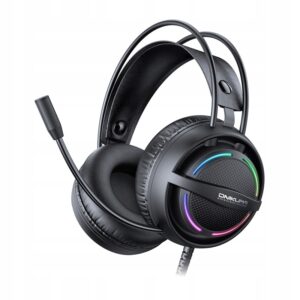 ONIKUMA X88 ausinės Žaidimų skirta Žaidėjams su mikrofonu RGB USB juodi  USB kabelis