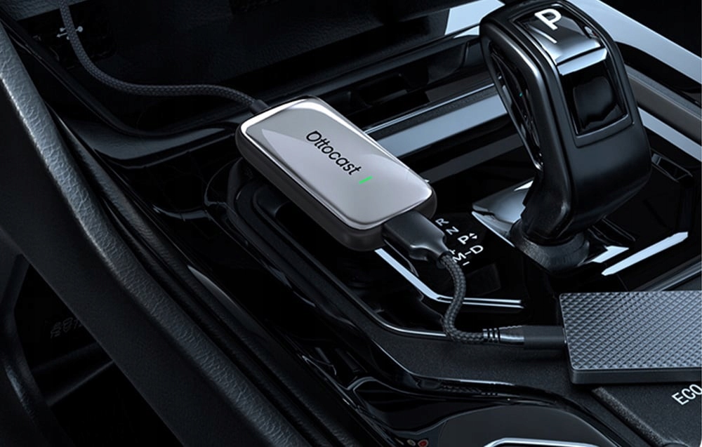 Ottocast Play2Video Plus belaidis adapteris CarPlay Android automobilis belsilt Ottocast Play2Video Plus belaidis adapteris CarPlay Android automobilis