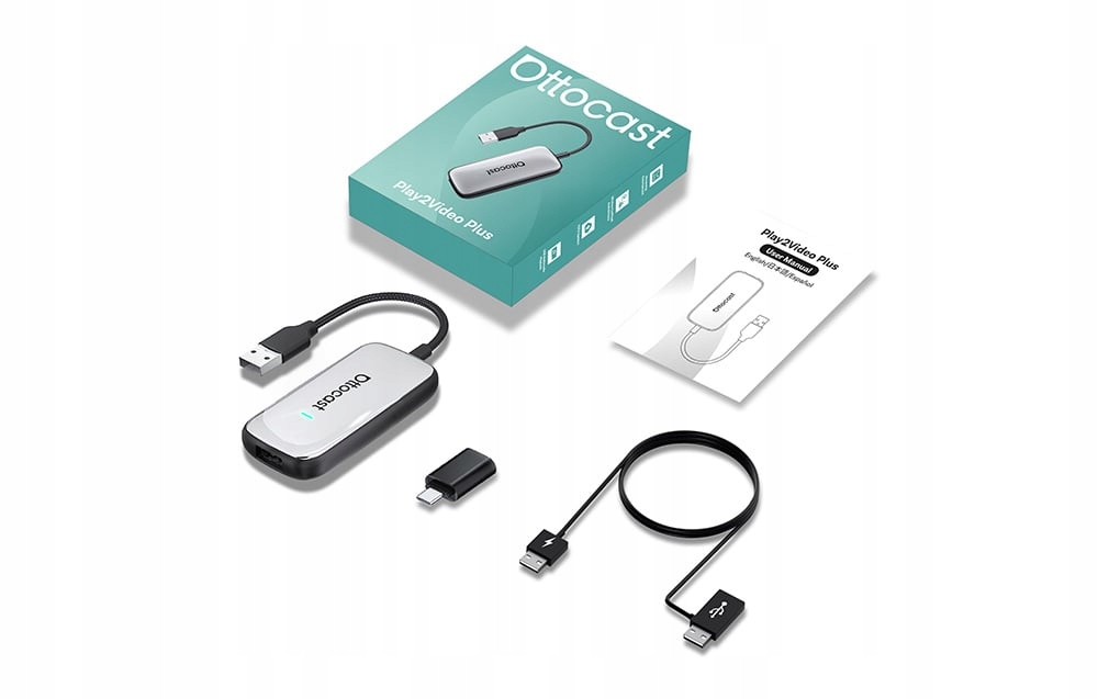 Ottocast Play2Video Plus belaidis adapteris CarPlay Android automobilis belsilt Ottocast Play2Video Plus belaidis adapteris CarPlay Android automobilis