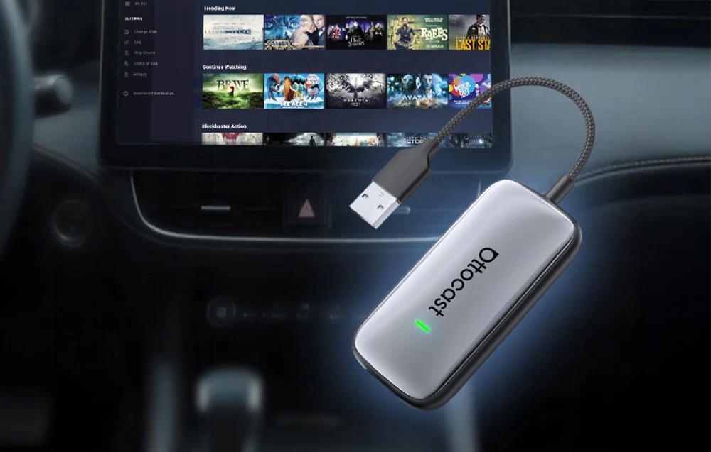 Ottocast Play2Video Plus belaidis adapteris CarPlay Android automobilis belsilt Ottocast Play2Video Plus belaidis adapteris CarPlay Android automobilis