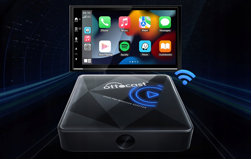 Ottocast U2AIR Pro belaidis adapteris CarPlay Wireless Bluetooth WiFi belsilt Ottocast U2 AIR Pro belaidis adapteris CarPlay Wireless Bluetooth Wi Fi