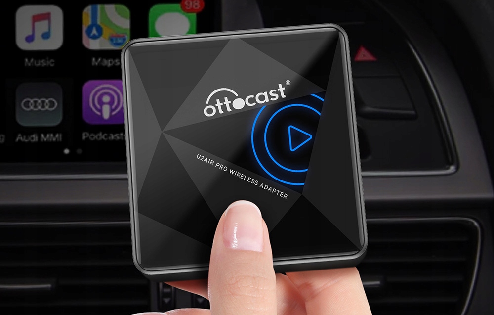 Ottocast U2AIR Pro belaidis adapteris CarPlay Wireless Bluetooth WiFi belsilt Ottocast U2 AIR Pro belaidis adapteris CarPlay Wireless Bluetooth Wi Fi