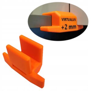 PETG baldų fasado montavimo šablonas 18 mm plokštei +2 mm