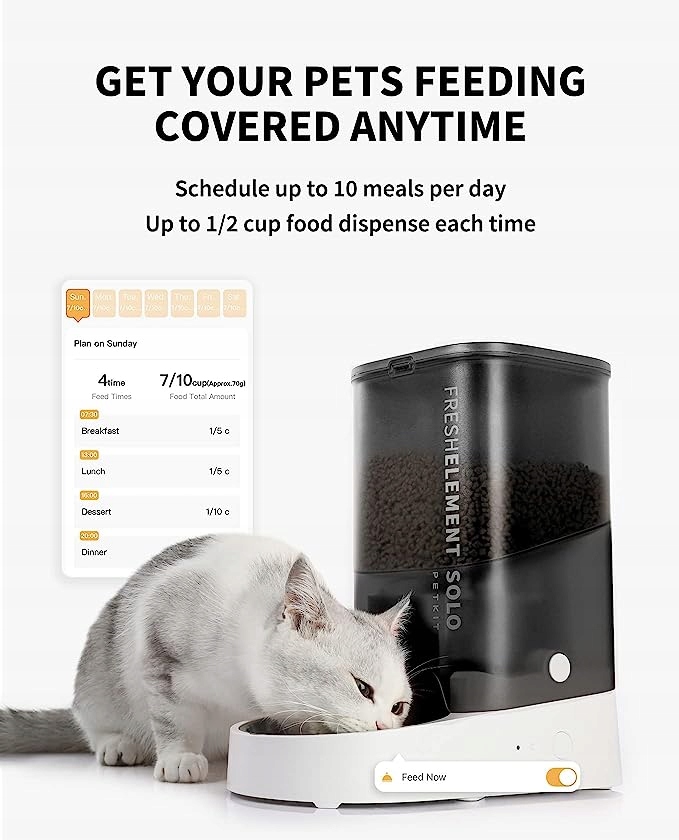 Petkit Fresh Element Solo išmanusis 3 l pašaro dozatorius katėms ir šunims su Wi-Fi
