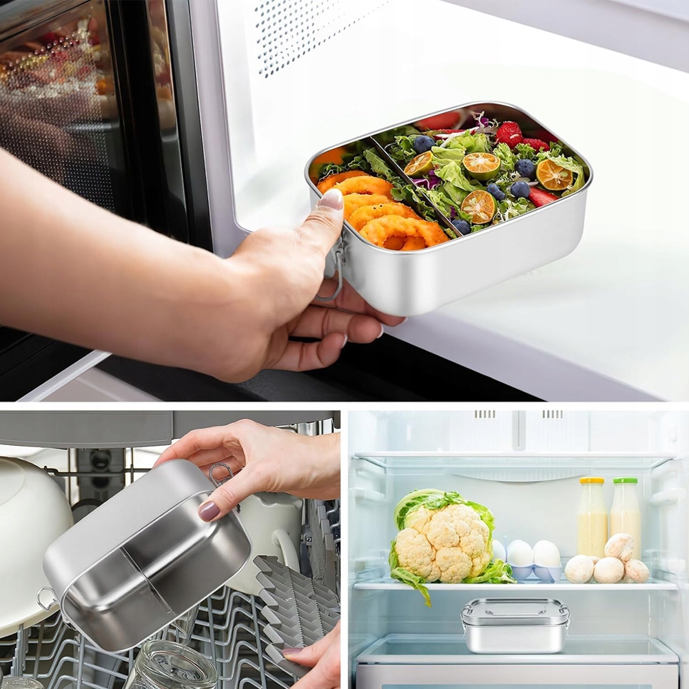 Pietų dėžutė 1200 ml su pertvara smėlio spalvos belsilt Pietų dėžutė 1200 ml su pertvara smėlio spalvos