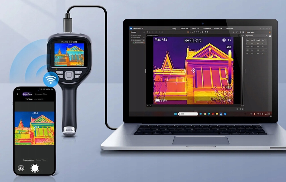 Profesionali kamera Termovizinė Thermal Master Thor 2 640X480
