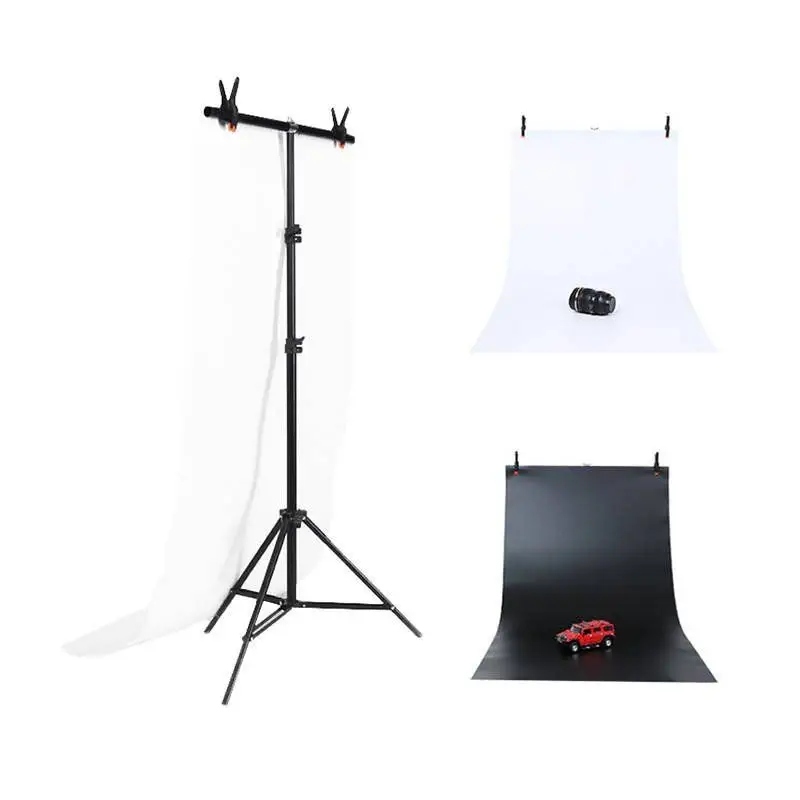 PULUZ fotografinių fonų ir stovo rinkinys baltas ir juodas 70 × 200 cm belsilt PULUZ fotografinių fonų ir stovo rinkinys baltas ir juodas 70 × 200 cm